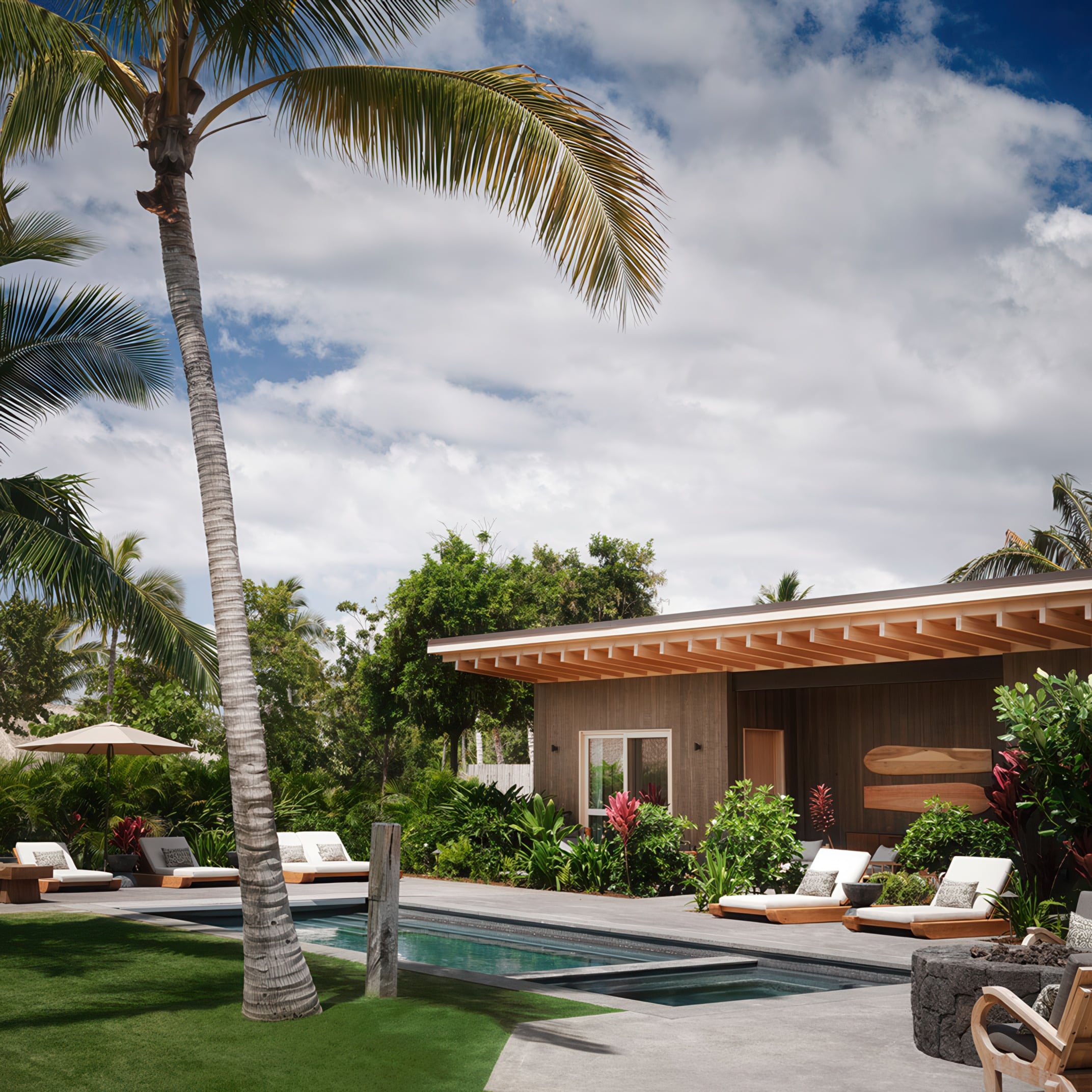 Suite exterior of Kona Village, A Rosewood Resort in Kailua-Kona, Hawaii awarded Three-Keys by Michelin