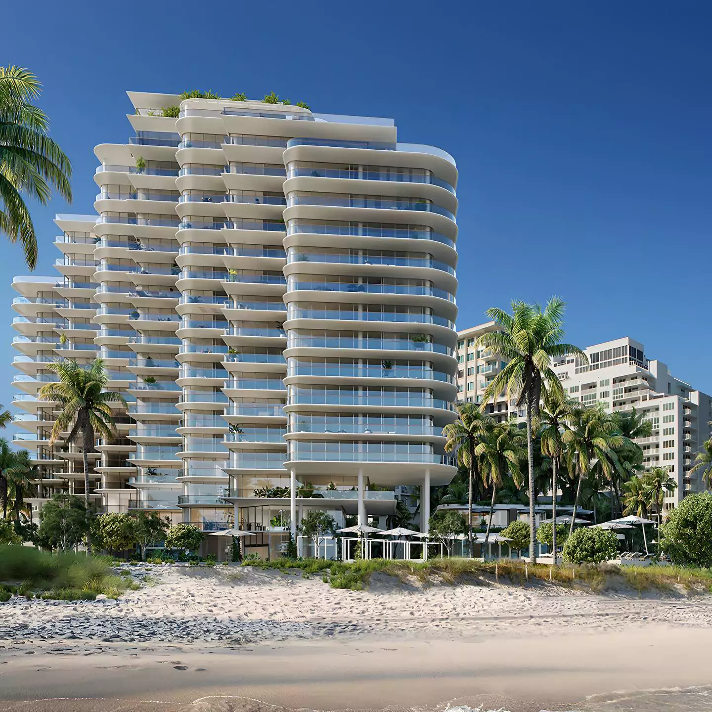 Billionaire Barry Sternlicht's Starwood Capital Group and Mast Capital break ground on the Perigon Miami Beach, an oceanfront condo tower rising 17 stories with 73 units