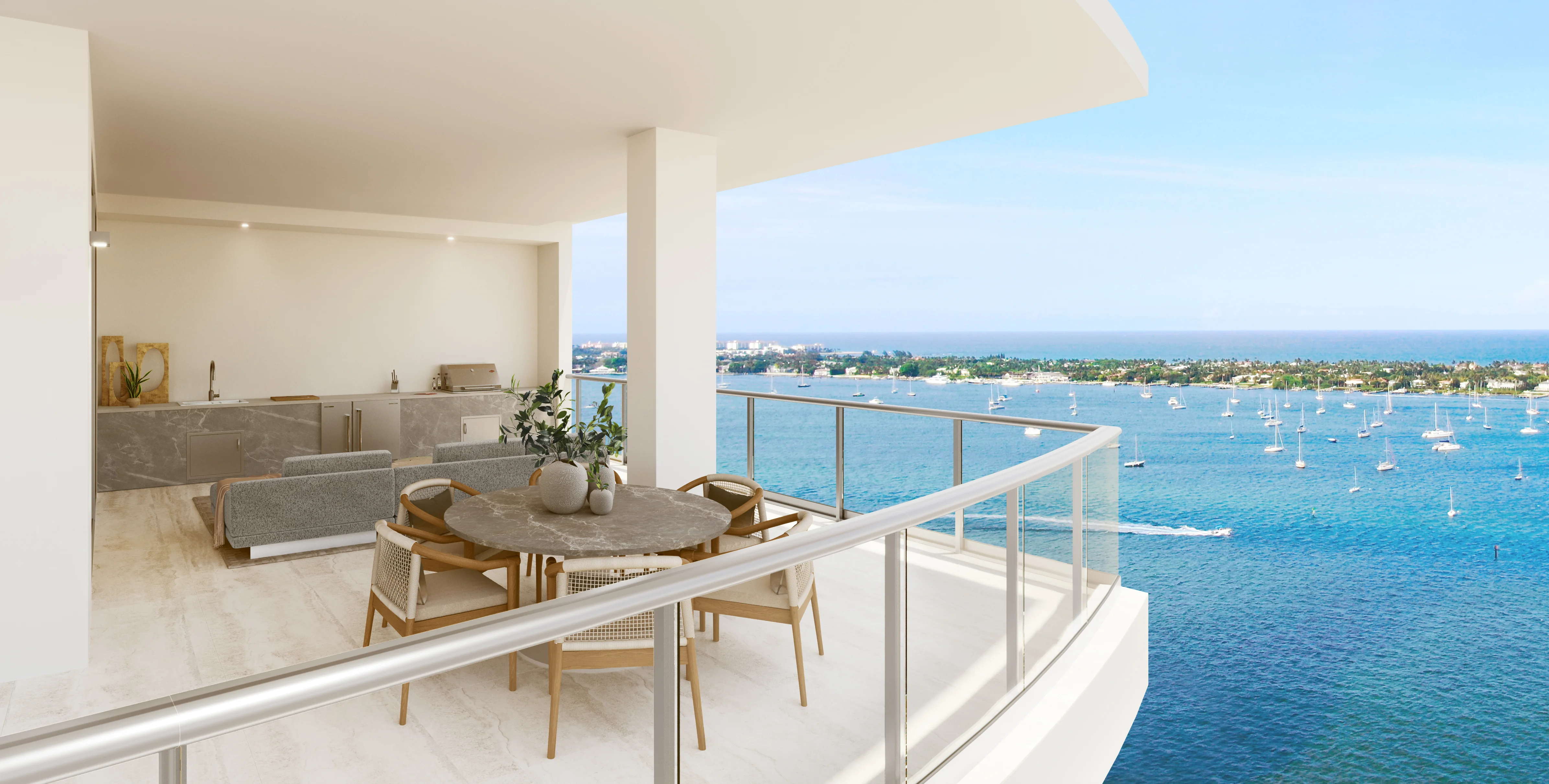 Construction progresses on Alba Palm Beach: luxury waterfront condominiums with exclusive townhomes and premium amenities