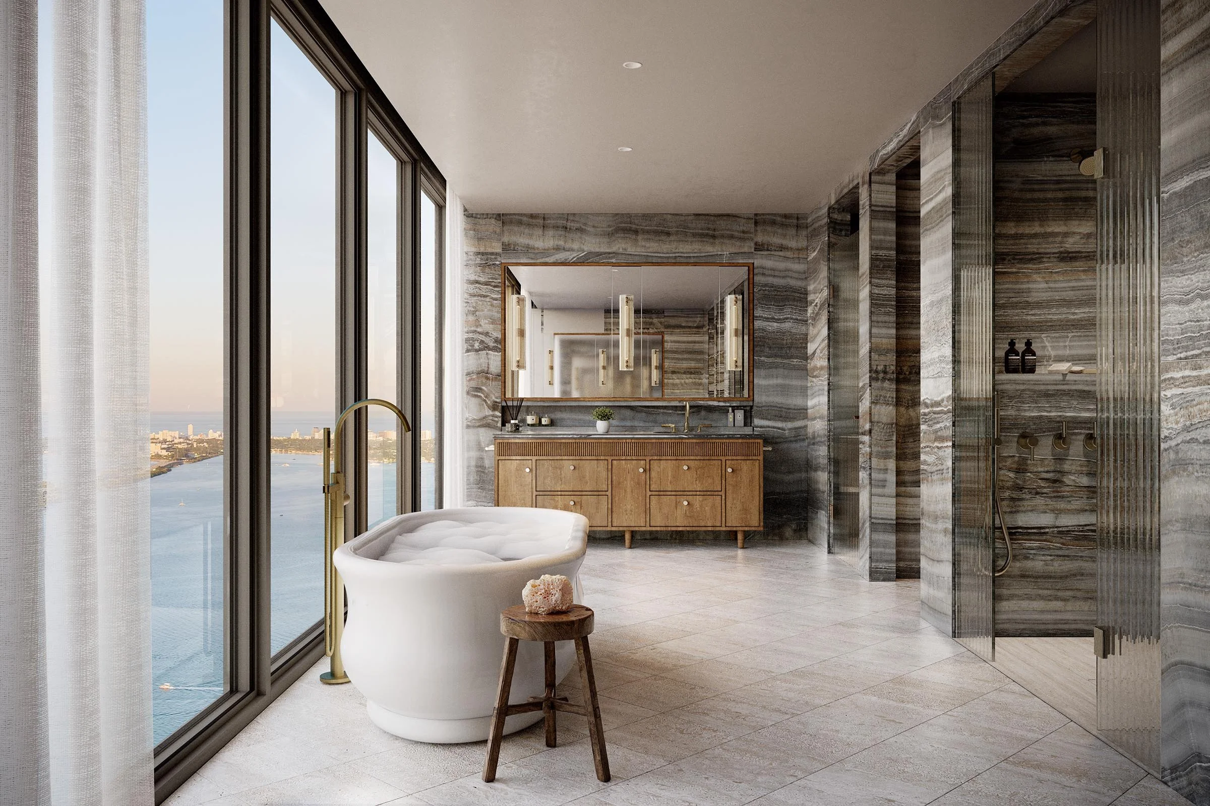 Terra & Major Food Group join forces to launch Villa Miami, a 58-story waterfront condominium tower, offering residents a rooftop helipad