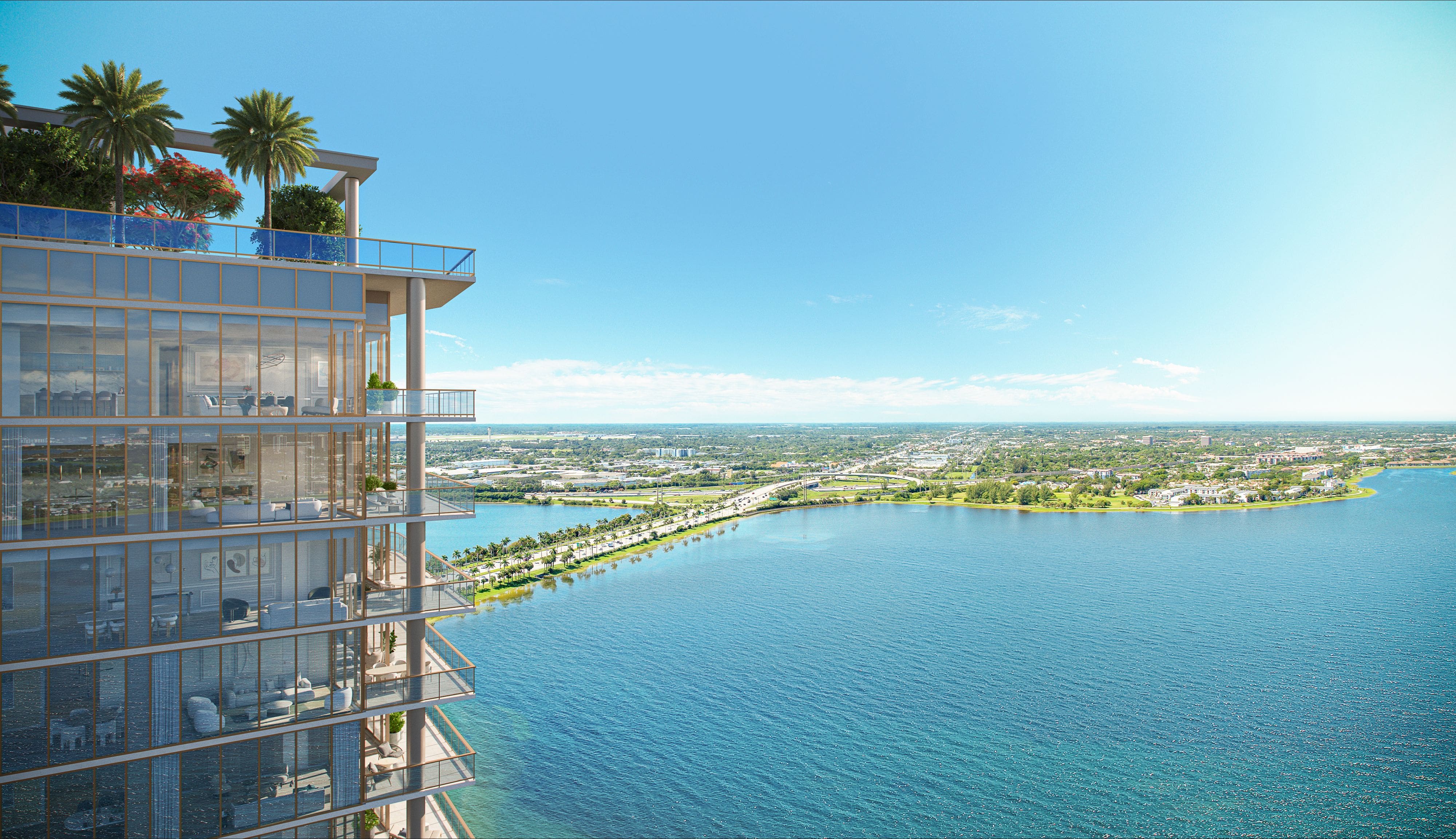 Rendering of The Berkeley Palm Beach, Arquitectonica