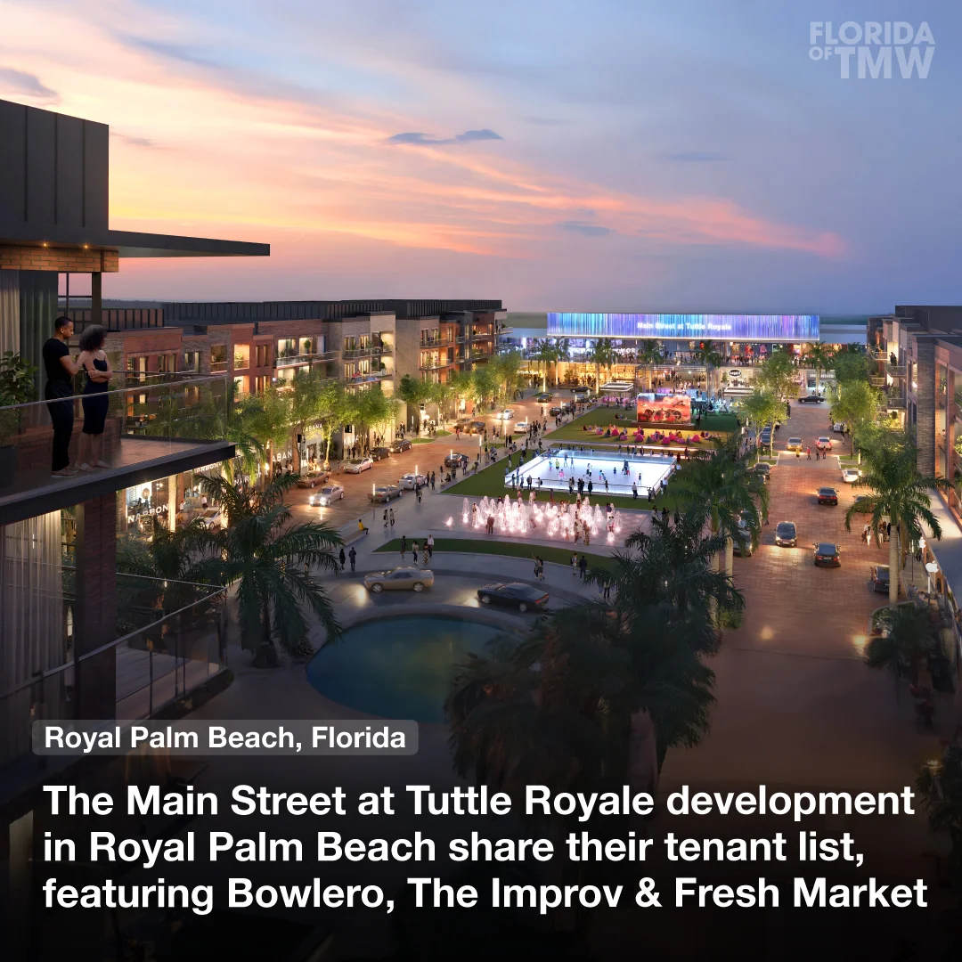 The Main Street at Tuttle Royale development in Royal Palm Beach share their tenant list
