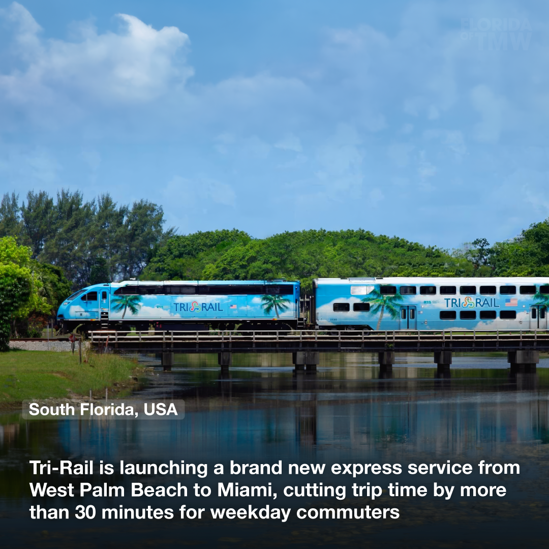 Tri-Rail is launching a brand new express service from West Palm Beach to Miami, cutting trip time by more than 30 minutes for weekday commuters