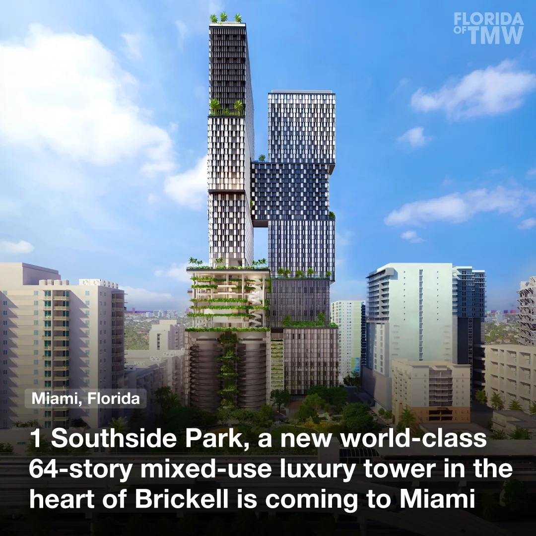 1 Southside Park, a new world-class 64-story mixed-use luxury tower is coming to Miami