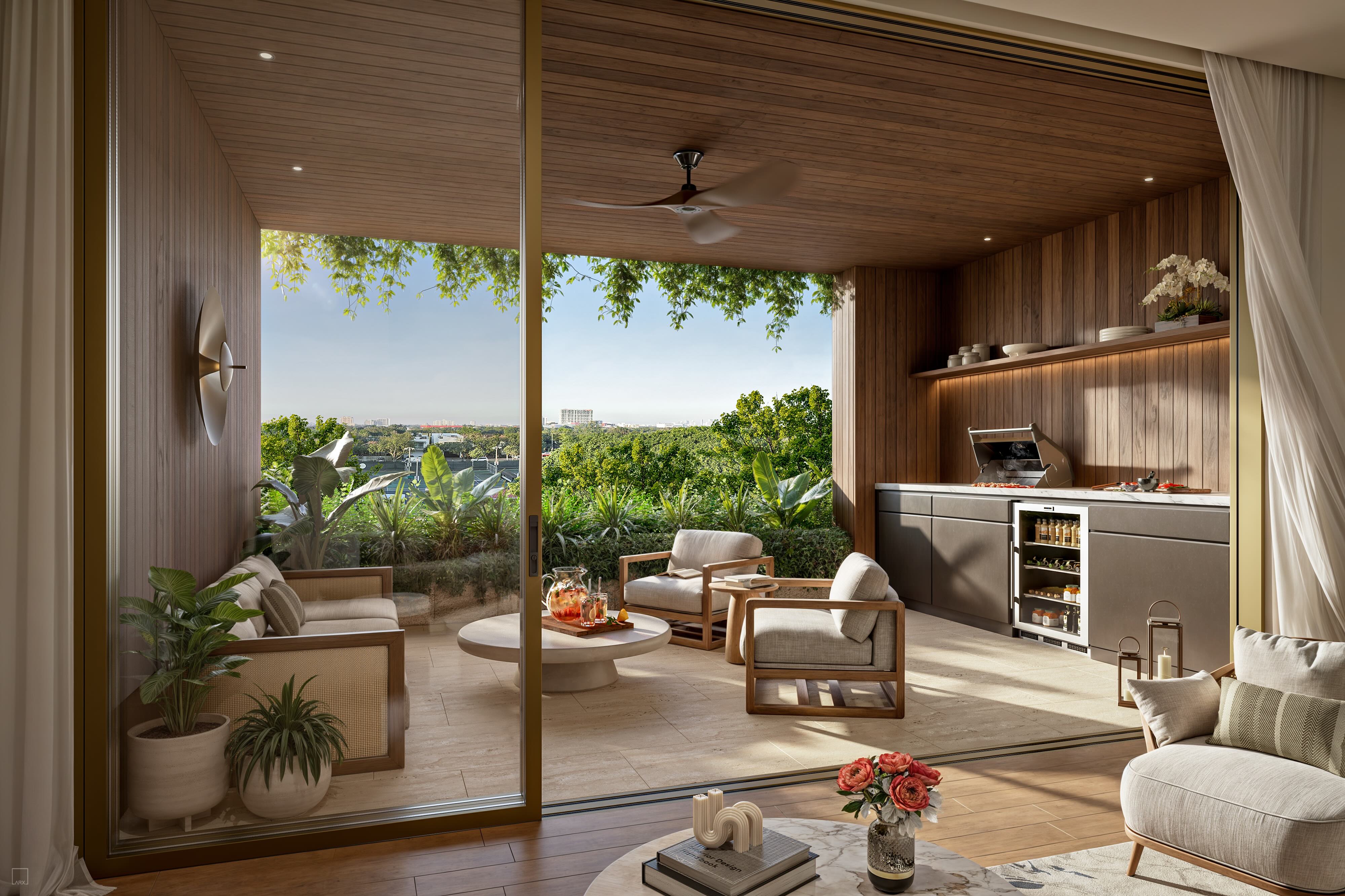Rendering of Ziggurat Coconut Grove, Allen Morris Co