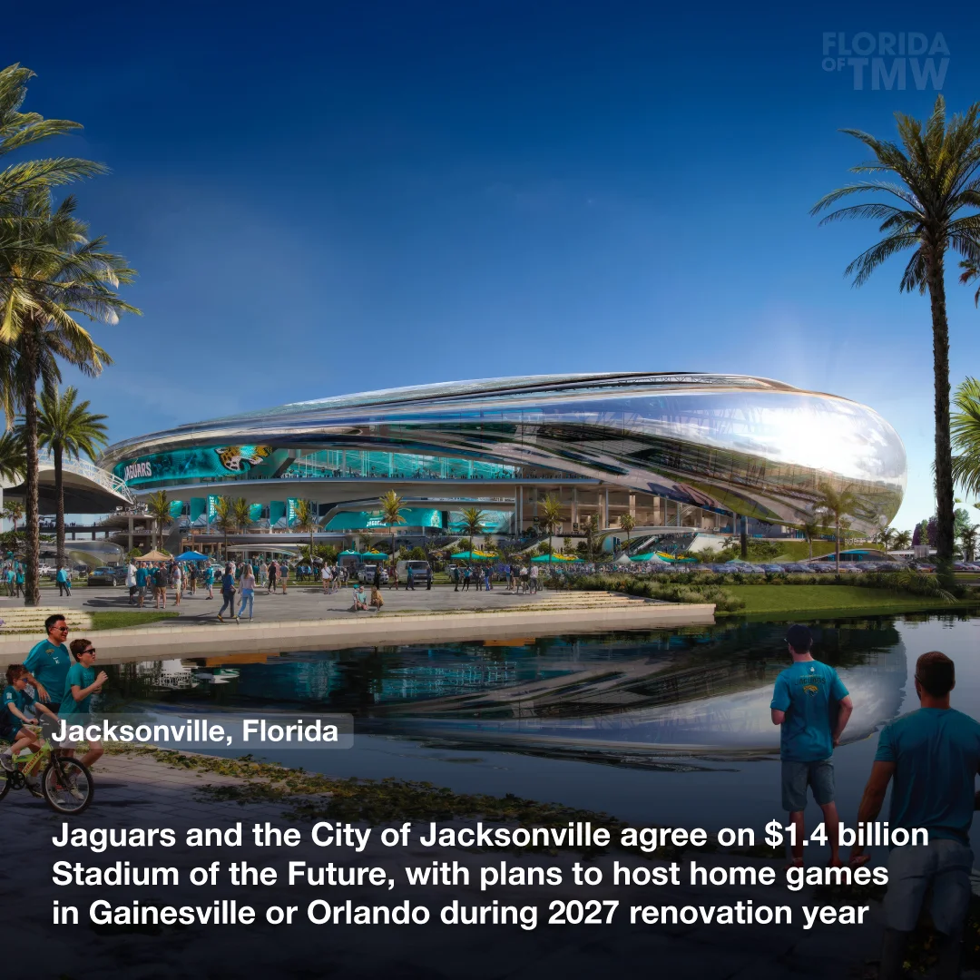 The Jacksonville Jaguars are rebuilding their stadium into a $1.4 billion next-generation venue