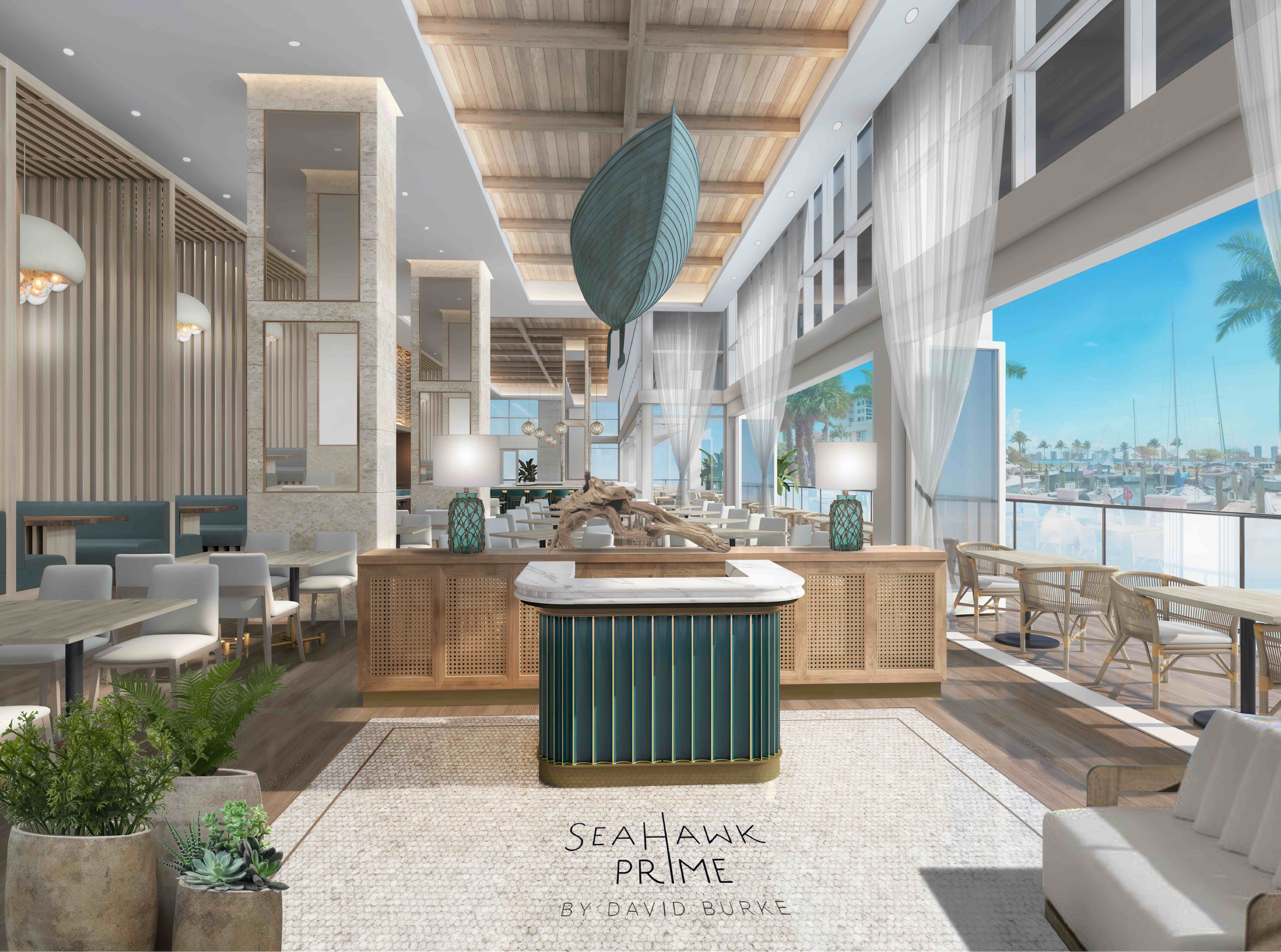 SeaHawk Prime, David Burke's waterfront restaurant at the new Nautilus 220, plans spring debut