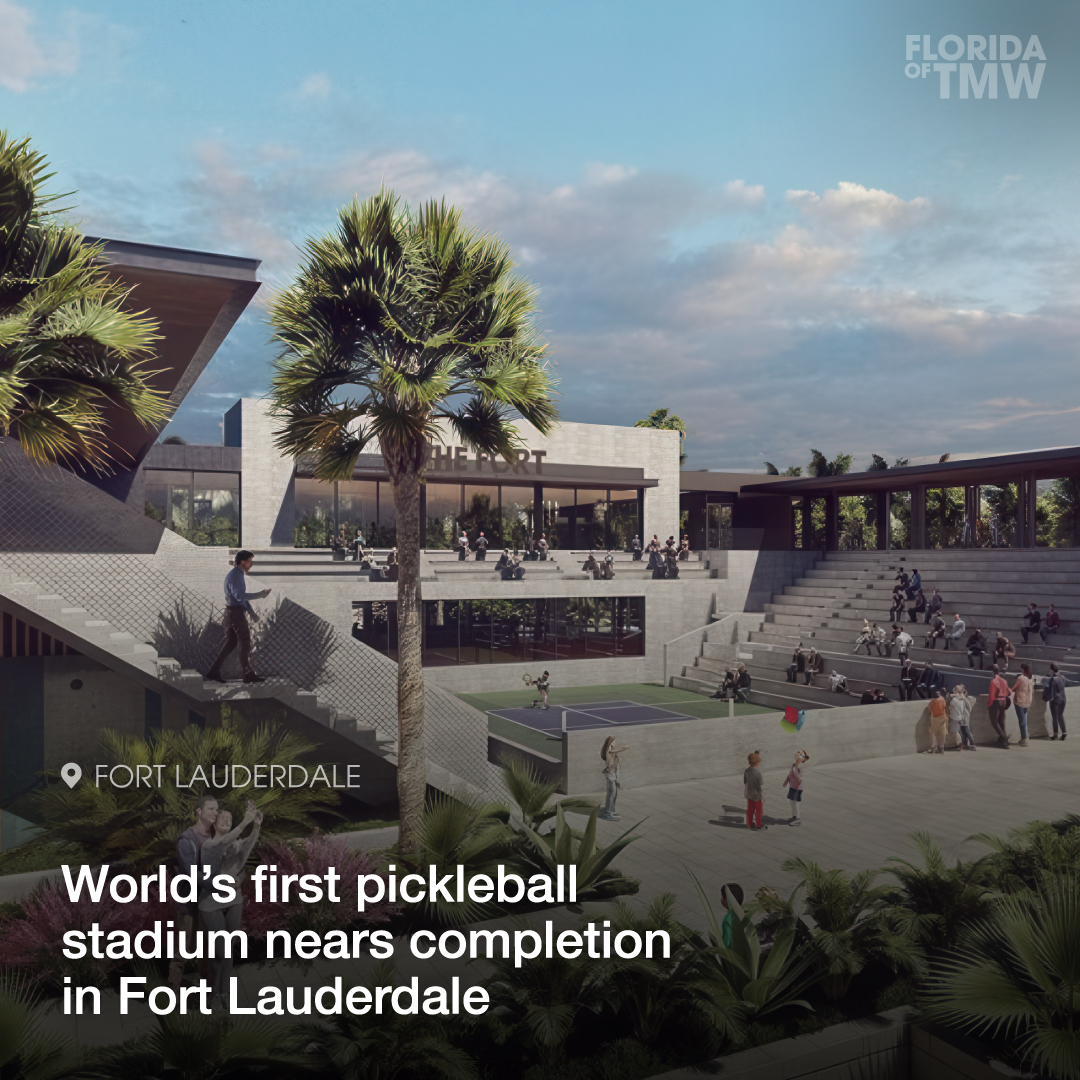 World’s first pickleball stadium, The Fort, nears completion in Fort Lauderdale