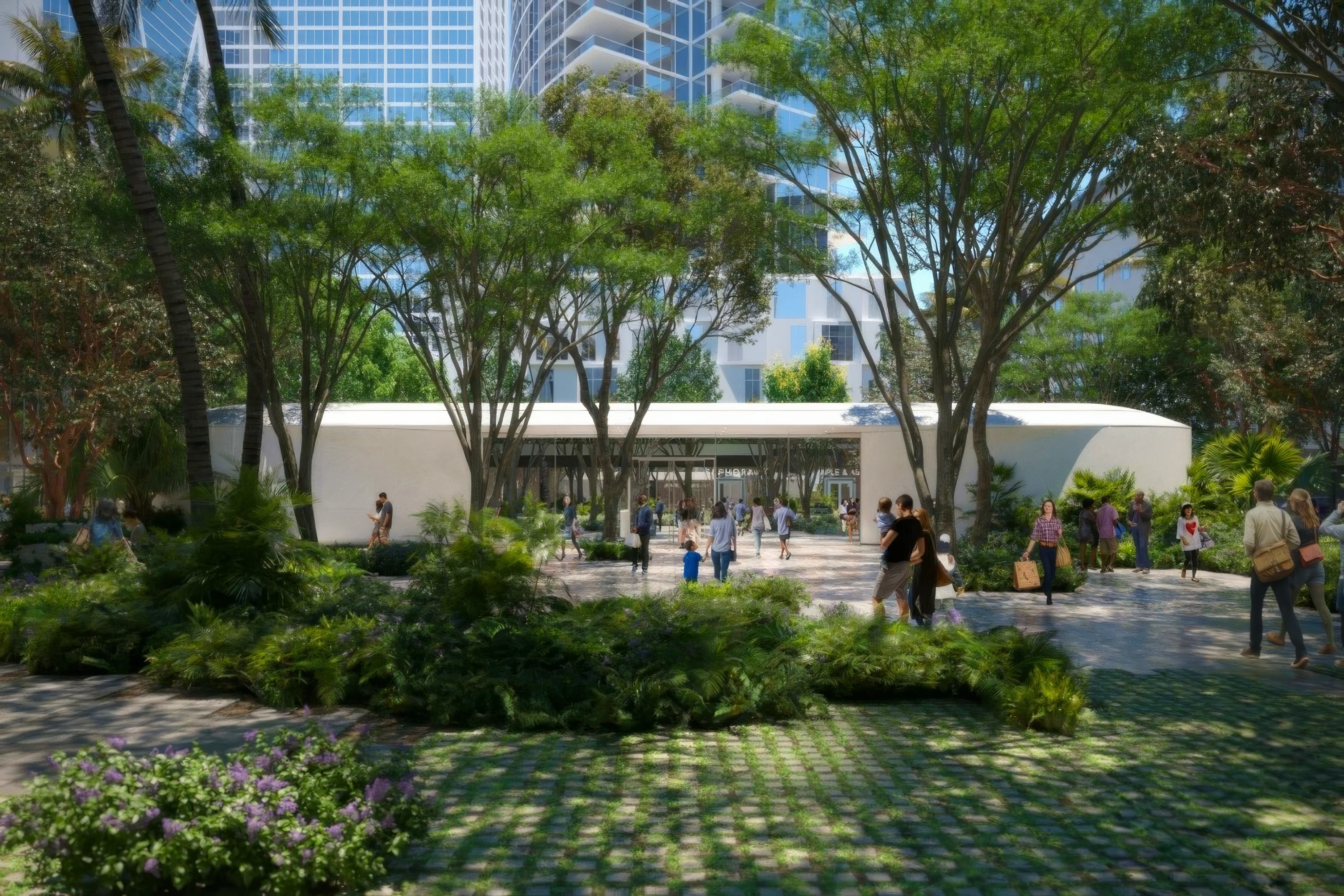 apple store at the miami worldcenter downtown Miami