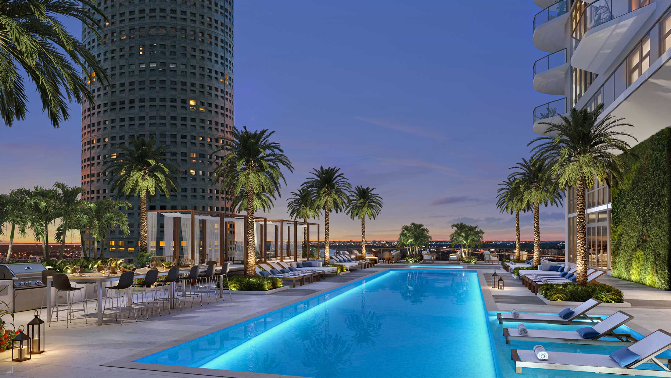 ONE Tampa interior rendering
