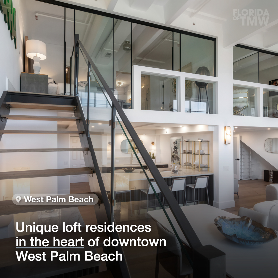 Unique loft residences in the heart of downtown West Palm Beach