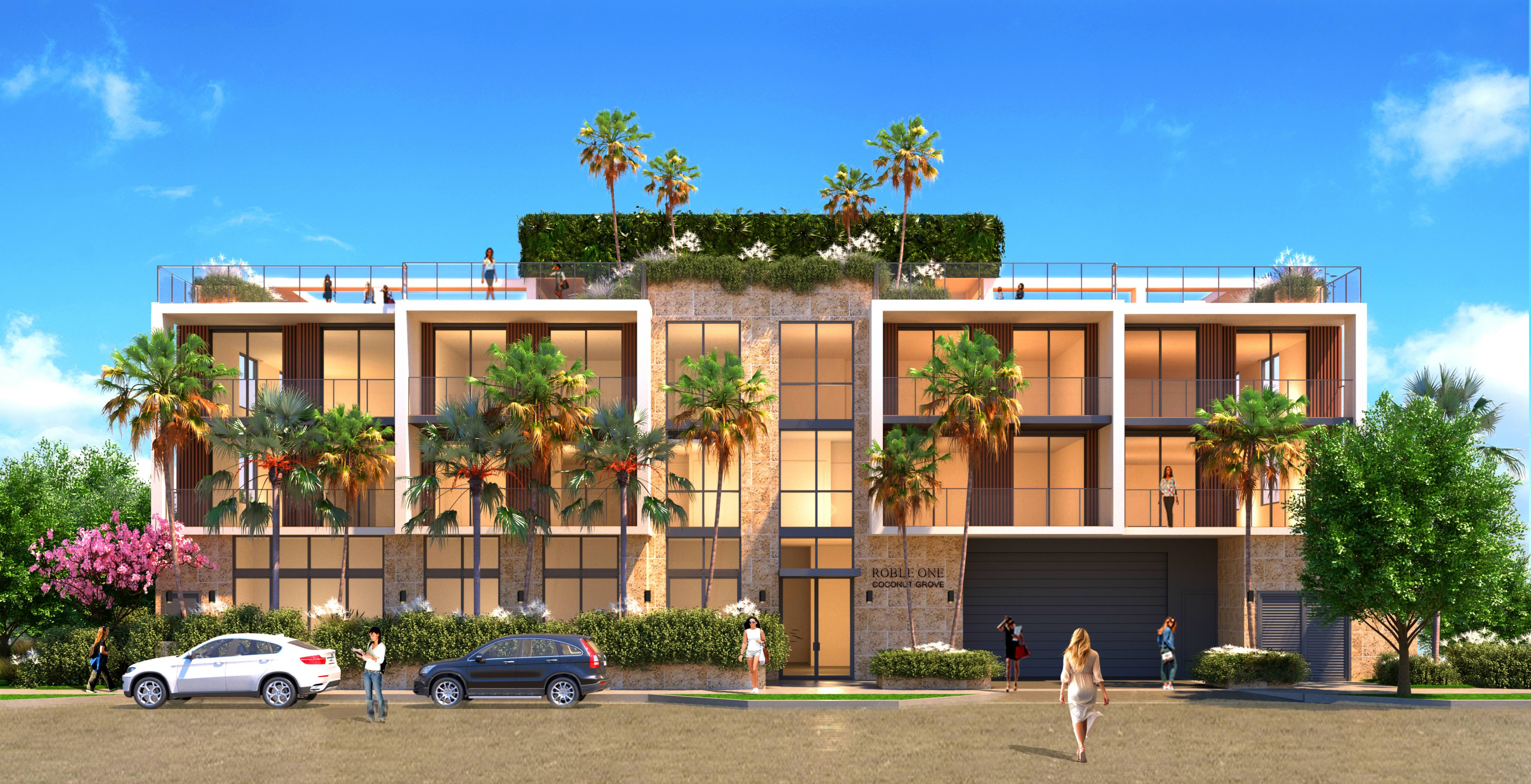 Groundbreaking set for Roble One, a rare daily-rental residence in Coconut Grove