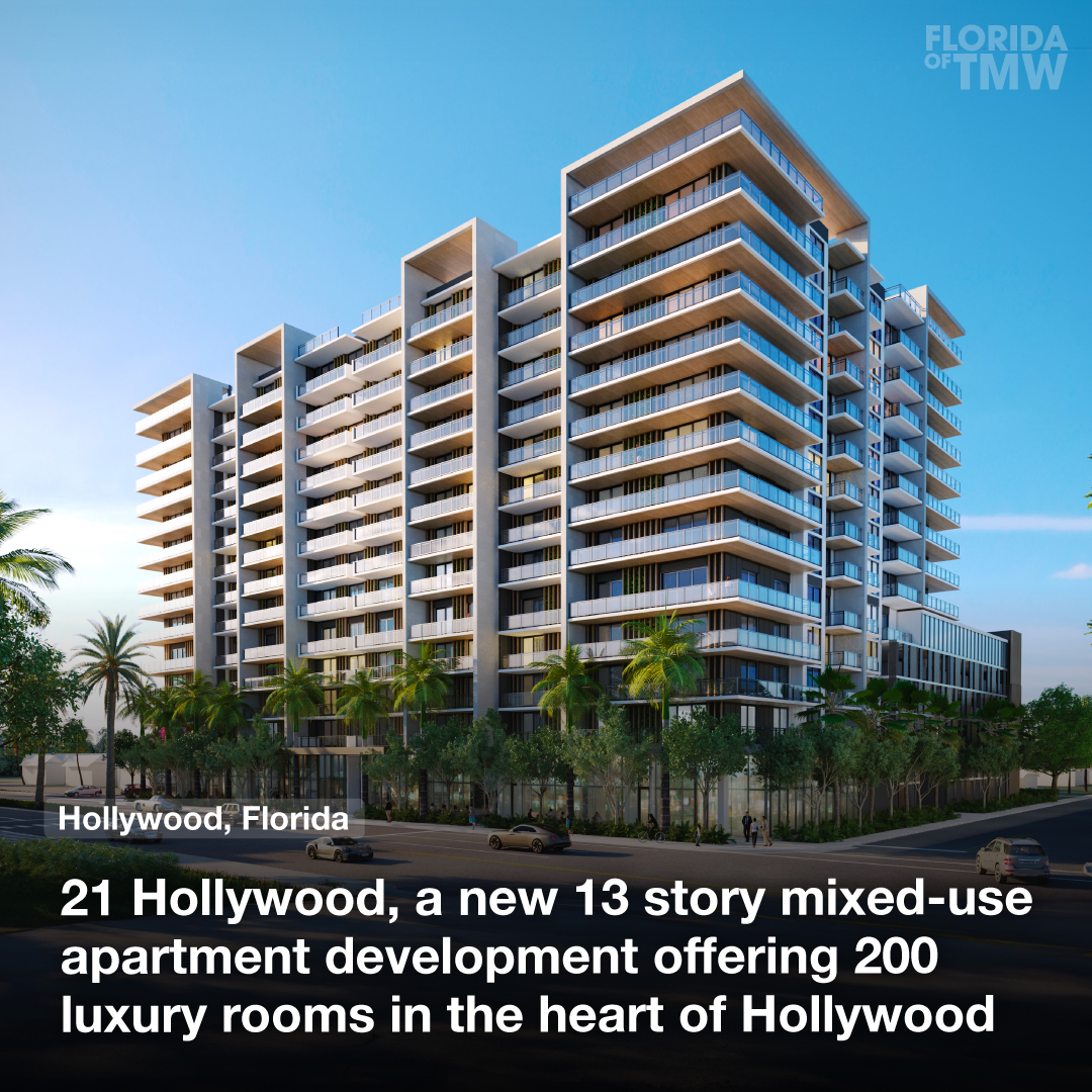 21 Hollywood, a new 13-story mixed-use apartment development is coming to the heart of Hollywood