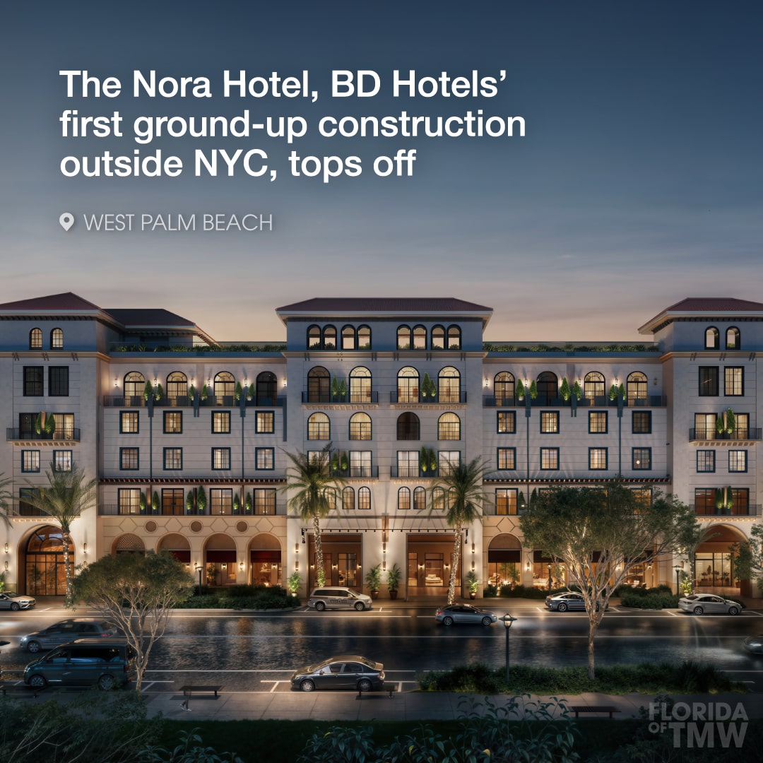 The Nora Hotel, BD Hotels’ first ground-up construction outside New York City, celebrates top off