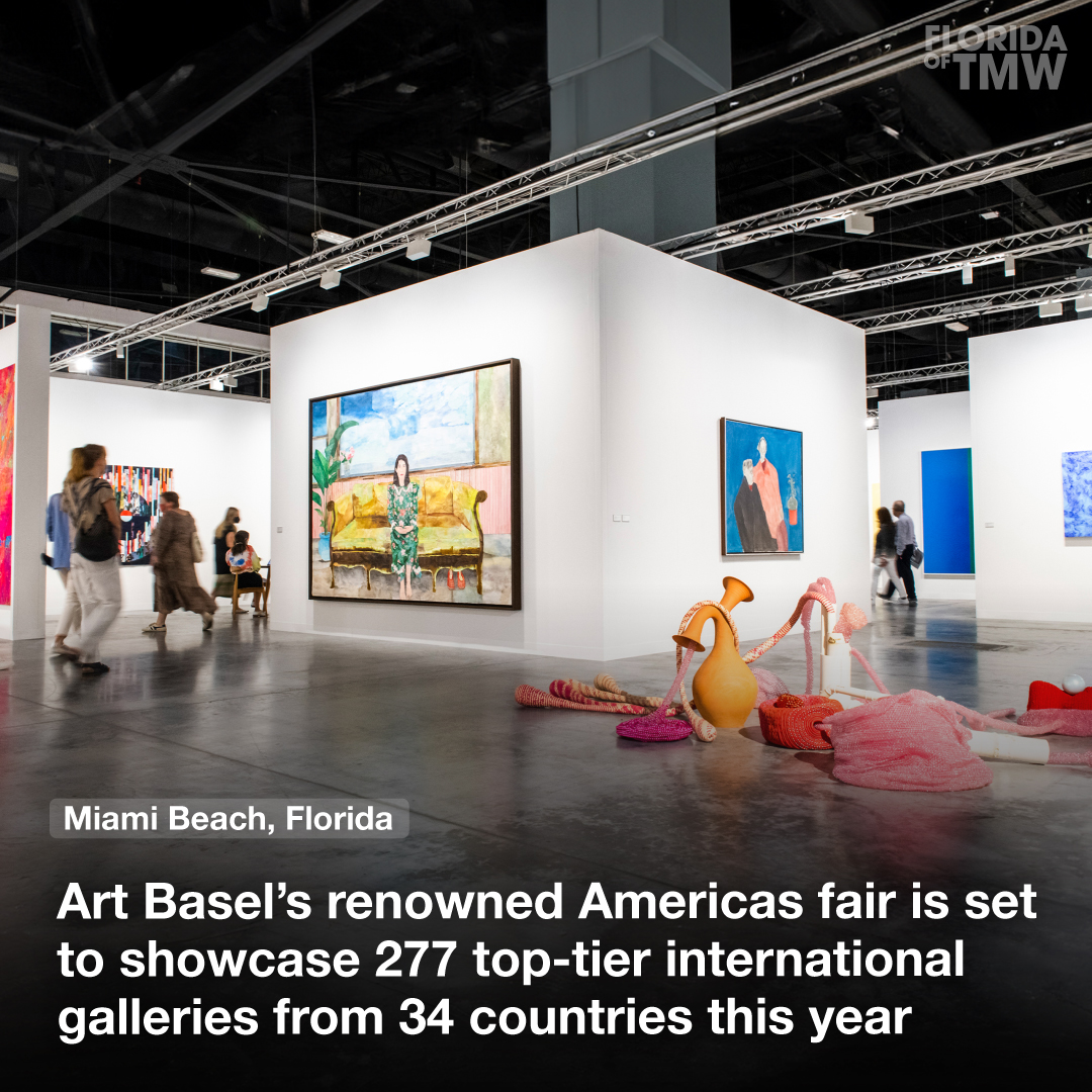Art Basel’s Americas fair is set to showcase 277 top-tier international galleries from 34 countries