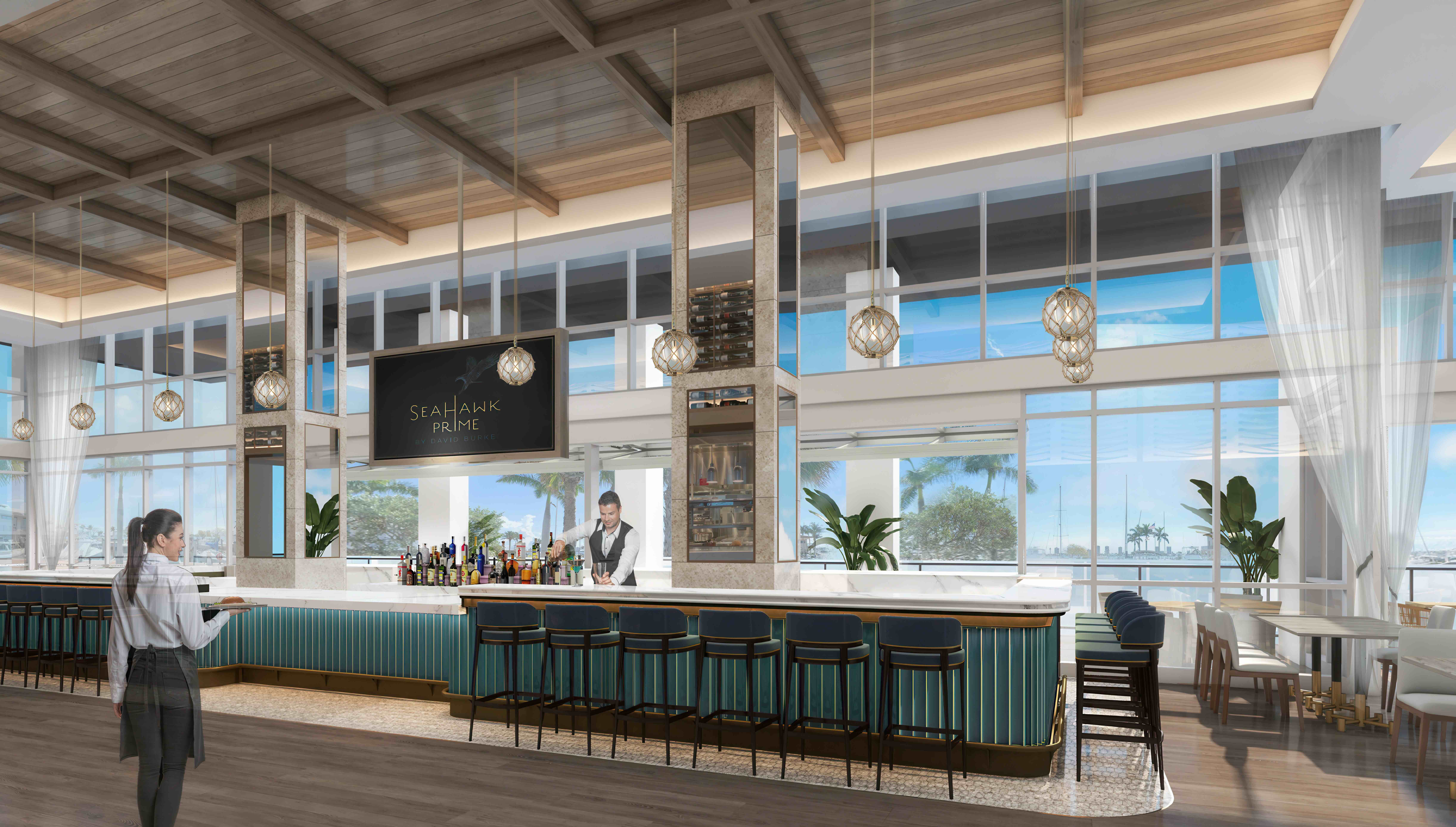 SeaHawk Prime, David Burke's waterfront restaurant at the new Nautilus 220, plans spring debut