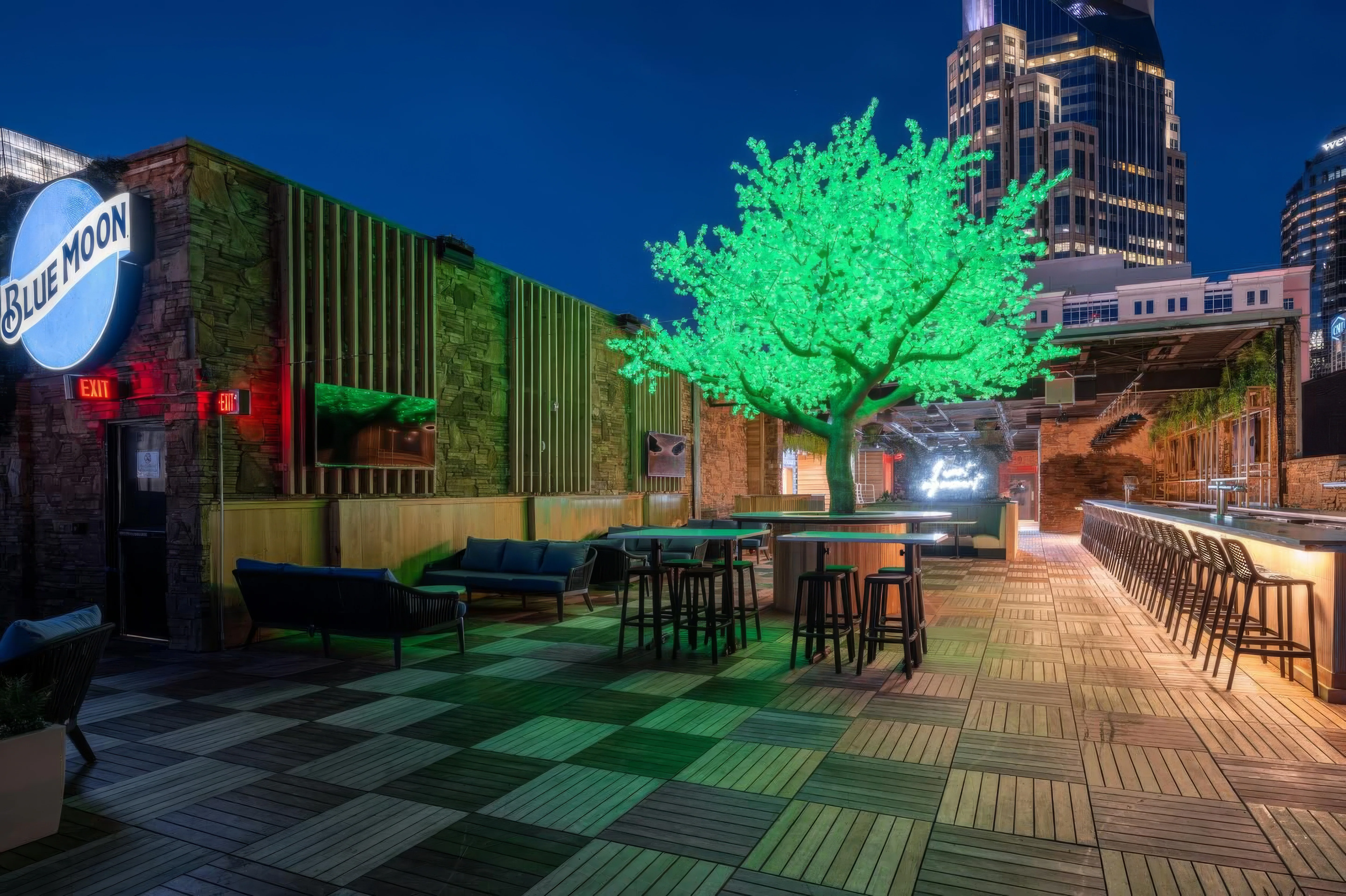 AVA Rooftop Bar, a new Mediterranean-inspired oasis, is set to open this Friday on top of Nashville Live! in downtown Nashville, with plans to bring notable DJs