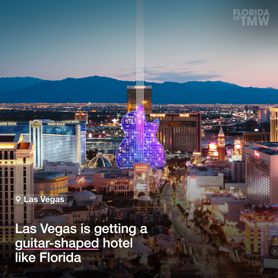 Las Vegas is getting a guitar-shaped hotel like Florida