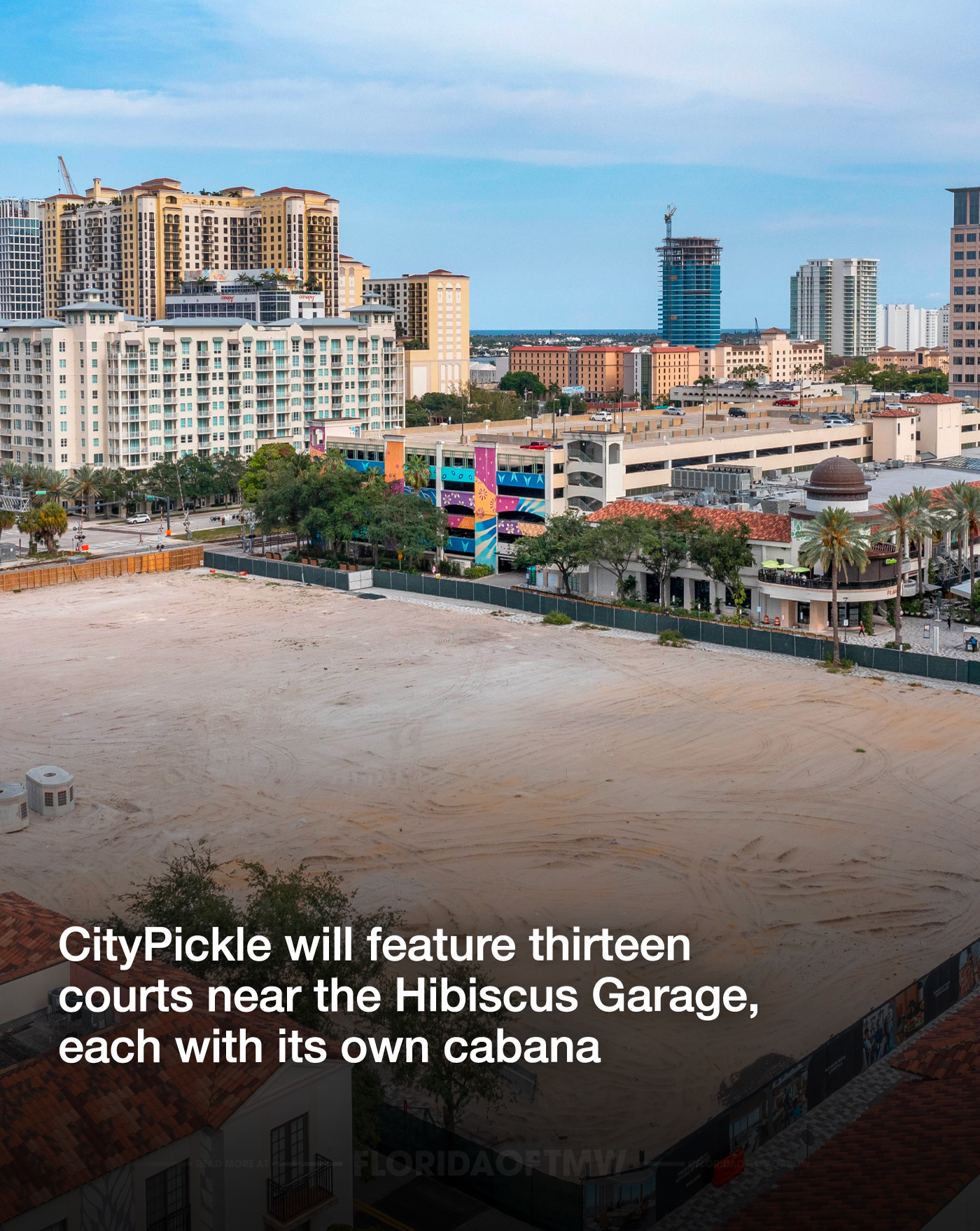 CityPlace to host temporary pickleball, shopping pop-up at future office towers site