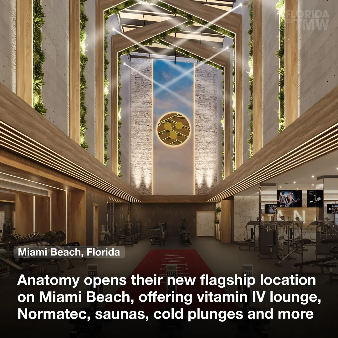 Anatomy opens their new flagship location on Miami Beach, offering IV lounge, Normatec, and more