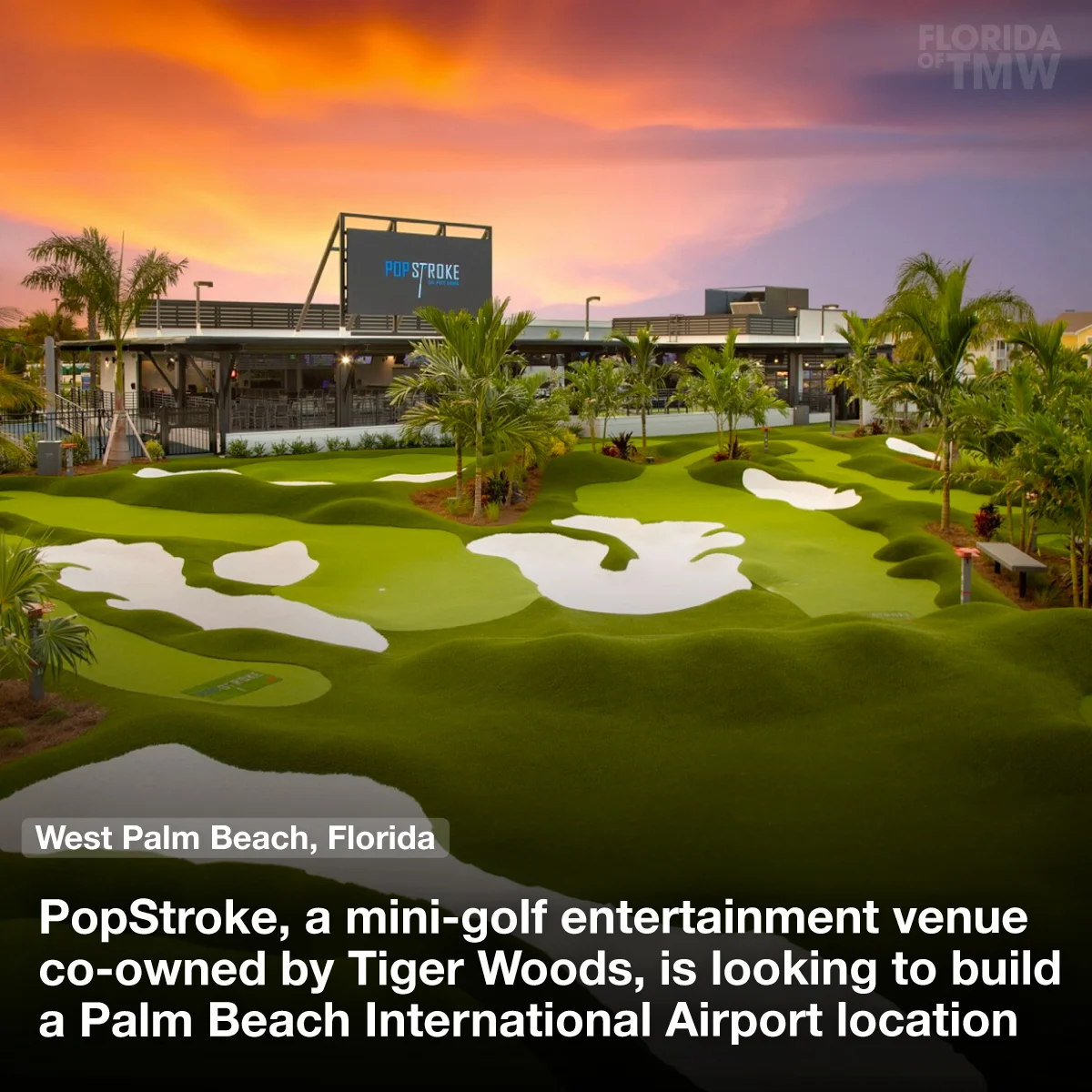 PopStroke, a mini-golf entertainment venue, could be coming to Palm Beach International Airport